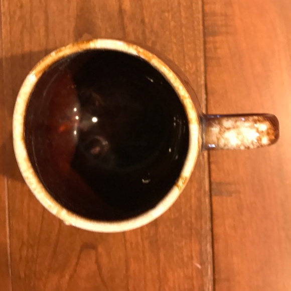 VINTAGE 1970 MCCOY 7025 BROWN DIP POTTERY MUG COFFEE CUP - Picture 2 of 4